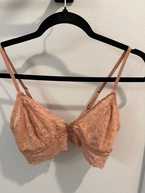 aerie Other - aerie Peach Lace Front-Closure Bralette